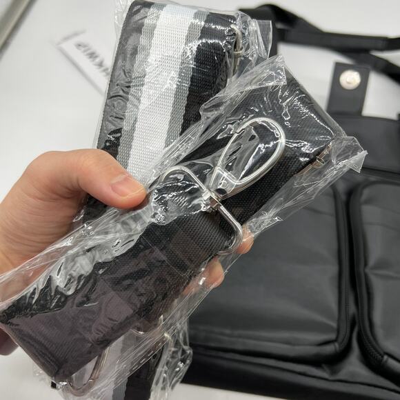 IHKWIP Cargo Catchall Tote with Two Crossbody Straps Metallic Black - Picture 8 of 16